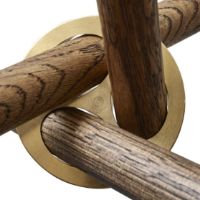 Billede af Eberhart Furniture Aldric Café Table Ø: 80 cm - Dark Concrete/Dark Oak