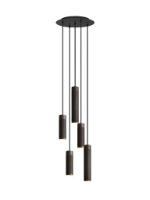Billede af Thorup Copenhagen Patrone Pendant Cluster 5-Light  Ø: 33 cm - Bruneret Messing