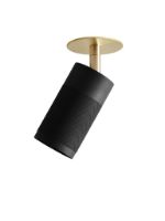 Billede af Thorup Copenhagen Patrone Recessed Ceiling Spot w. Coverplate Ø: 6 cm - Black-Browned Brass
