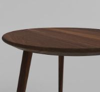 Billede af VIA Copenhagen Round Sofabord ØxH: 48x35 cm - Smoked Oak