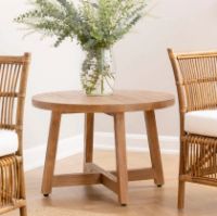 Billede af Sika-Design Aksel Teak Sofabord Ø: 75 cm - Natur