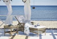 Billede af Sika-Design Daisy Exterior Liggestol inkl. Hynde L: 194 cm - Antik/CY101 White 