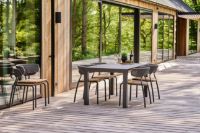 Billede af Mindo 111 Dining Table Extension 162x90 cm w. 4 Mindo 101 Chairs - Dark Grey