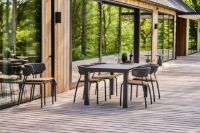 Billede af Mindo 111 Dining Table Extension 263x100 cm w. 6 Mindo 101 Chairs - Dark Grey