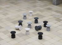 Billede af Normann Copenhagen Bit Skammel H: 42 cm - Sort