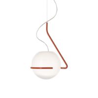 Billede af Foscarini Tonda Pendel Stor H: 60 cm LED - Orange/Hvid