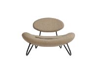 Billede af Woud Meadow Lounge Chair SH: 37 cm - Barnum Beige/Black