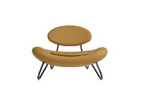 Billede af Woud Meadow Lounge Chair SH: 37 cm - Vidar Yellow/Black