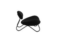 Billede af Woud Meadow Lounge Chair SH: 37 cm - Hallingdal Black/Black