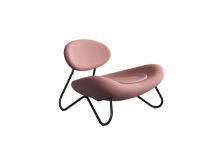 Billede af Woud Meadow Lounge Chair SH: 37 cm - Vidar Pink/Black