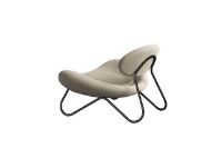 Billede af Woud Meadow Lounge Chair SH: 37 cm - Sisu Beige/Black