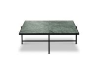 Billede af HANDVÄRK FURNITURE Coffee Table 90 L: 96 D: 96 H: 32 cm - Sort Stel / Grøn Marmor