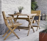 Billede af Cane-line Outdoor Flip Klapbord Lille 80x80 cm - Teak