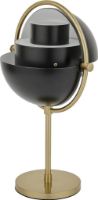 Billede af GUBI Multi-Lite Portable Lampe H: 30 cm - Brass/Black Semi Matt