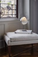 Billede af GUBI Multi-Lite Portable Lampe H: 30 cm - Chrome/White Semi Matt