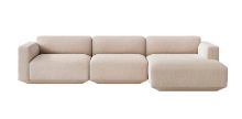 Billede af &Tradition Develius 3 Pers. Sofa med lav arm og Højrevendt Chaiselong L: 309 cm - Karakorum 003
