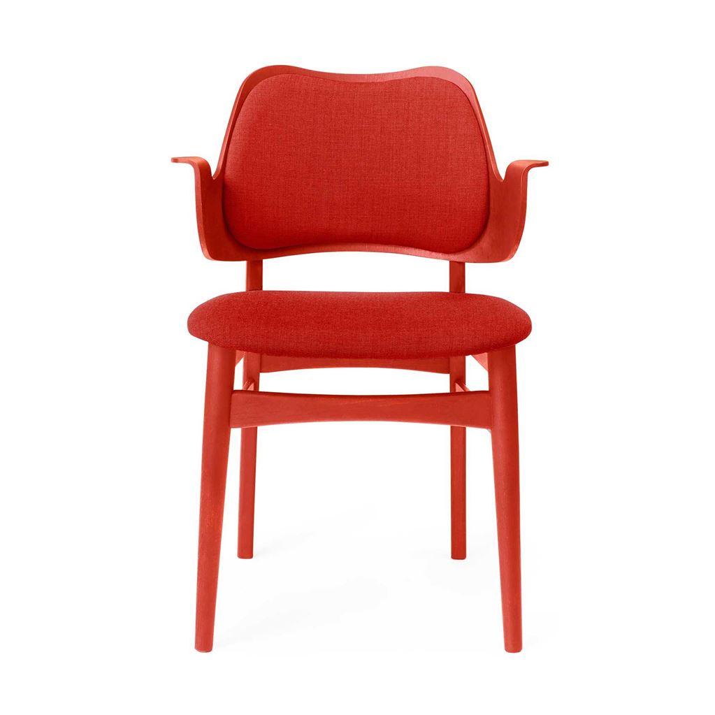Billede af Warm Nordic Gesture Spisebordsstol Ryg- og Sædepolstret SH: 46 cm - Red