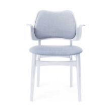 Billede af Warm Nordic Gesture Spisebordsstol Ryg- og Sædepolstret SH: 46 cm - Light Blue