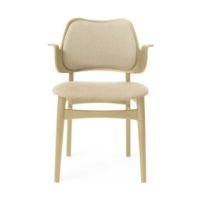 Billede af Warm Nordic Gesture Spisebordsstol Ryg- og Sædepolstret SH: 46 cm - Sour Yellow