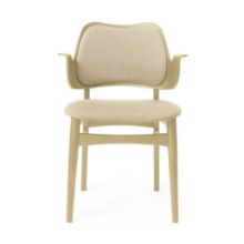 Billede af Warm Nordic Gesture Spisebordsstol Ryg- og Sædepolstret SH: 46 cm - Sour Yellow