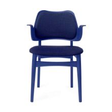 Billede af Warm Nordic Gesture Spisebordsstol Ryg- og Sædepolstret SH: 46 cm - Dark Blue