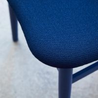Billede af Warm Nordic Gesture Spisebordsstol Ryg- og Sædepolstret SH: 46 cm - Dark Blue