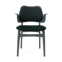 Billede af Warm Nordic Gesture Spisebordsstol Ryg- og Sædepolstret SH: 46 cm - Dark Green