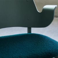 Billede af Warm Nordic Gesture Spisebordsstol Ryg- og Sædepolstret SH: 46 cm - Dark Green