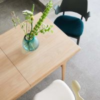 Billede af Warm Nordic Gesture Spisebordsstol Ryg- og Sædepolstret SH: 46 cm - Dark Green