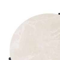 Billede af Eva Solo Savoye Sofabord Høj H: 42 cm Ø: 60 cm Keramisk Top - Beige