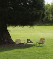 Billede af Normann Copenhagen Outdoor Vig Robinie Bord 55x45 cm - Sort