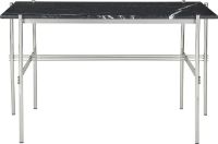 Billede af GUBI TS Desk 120x60 cm - Polished Steel/Black Marquina Marble