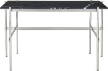 Billede af GUBI TS Desk 120x60 cm - Polished Steel/Black Marquina Marble