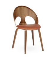 Billede af Vermund VL1100 Spisebordsstol SH: 46 cm - Olieret Valnød/Sierra Cognac Læder