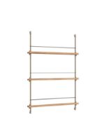 Billede af Moebe Magazine Shelving 123x85 cm - Oak/Warm Grey