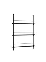 Billede af Moebe Magazine Shelving 123x85 cm - Black/Black