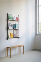 Billede af Moebe Magazine Shelving 123x85 cm - Black/Black