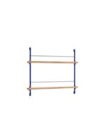 Billede af Moebe Magazine Shelving 73x85 cm - Oak/Deep Blue