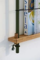 Billede af Moebe Magazine Shelving 73x85 cm - Oak/Deep Blue