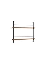 Billede af Moebe Magazine Shelving 73x85 cm - Smoked Oak/BlackMoebe Magazine Shelving 73x85 cm - Smoked Oak/Black