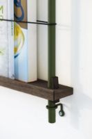 Billede af Moebe Magazine Shelving 123x162 cm - Smoked Oak/Pine Green