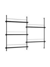 Billede af Moebe Magazine Shelving 123x162 cm - Black/Black