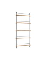Billede af Moebe Magazine Shelving 188x85 cm - Oak/Black