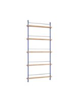 Billede af Moebe Magazine Shelving 188x85 cm - Oak/Deep Blue