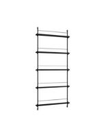 Billede af Moebe Magazine Shelving 188x85 cm - Black/Black