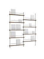 Billede af Moebe Magazine Shelving 188x162 cm - Smoked Oak/Warm Grey