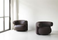 Billede af Normann Copenhagen Burra Lounge Stol m. Returdrejefunktion SH: 42,5 cm - Yoredale UDA06