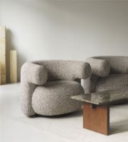 Billede af Normann Copenhagen Burra Lounge Stol m. Returdrejefunktion SH: 42,5 cm - Zero 0110