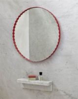 Billede af HAY Arcs Mirror Round Ø: 60 cm - Red 