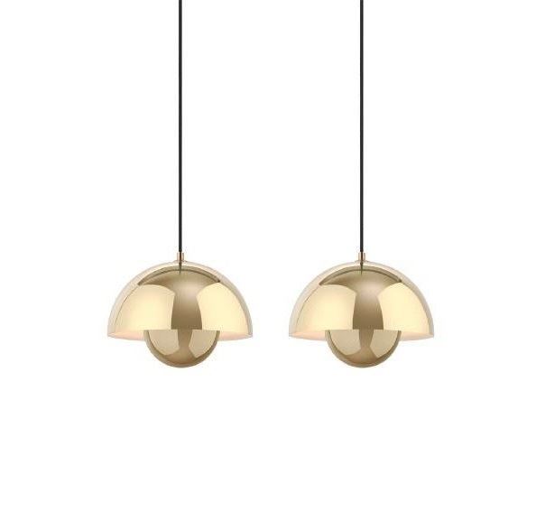 Billede af &Tradition Flowerpot VP1 Pendel 2 stk Ø: 23 cm - Brass-Plated